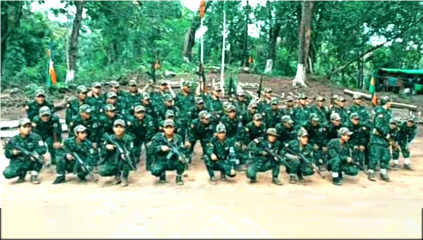 Cadres of KNA-B at one of their camps